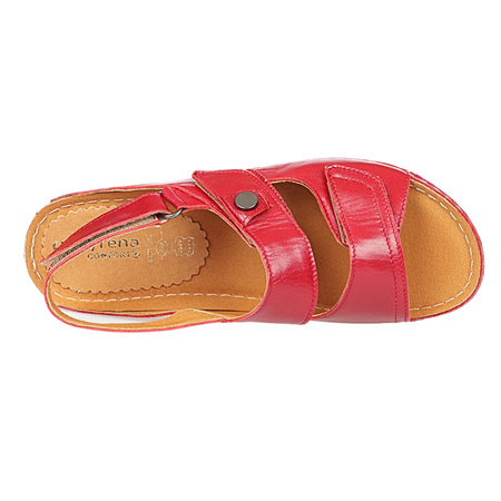 Sandały damskie skórzane SYRENA SWB 538+ czerwone