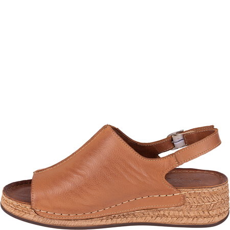 Skórzane sandały damskie marki Syrena SST 987 rude