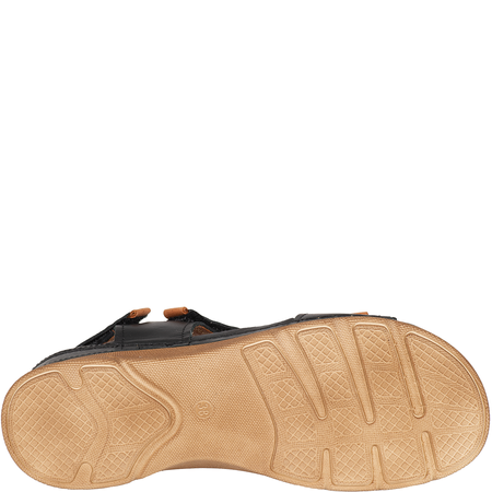 Sandały skórzane damskie marki Syrena SST 990 czarne