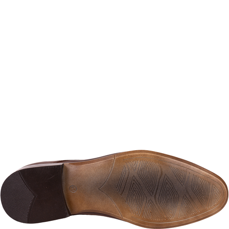 Skórzane półbuty męskie marki Syrena SI 335B-807 brązowe