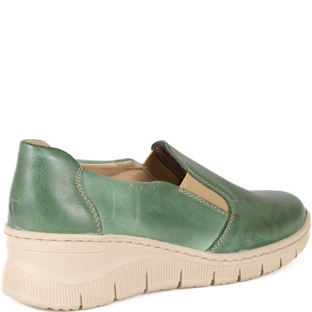 Zielone półbuty damskie skórzane marki Syrena SST 1775