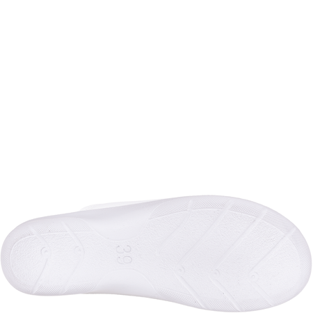 Białe klapki damskie Inblu 50000034 sanitarne z miękką wkładką