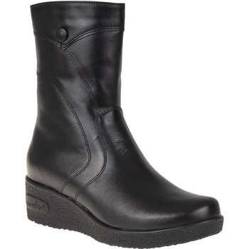 Wygodne botki damskie skórzane Syrena SWB K-223 czarne