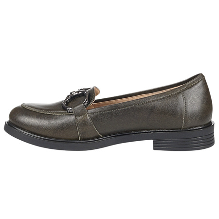 Mokasyny damskie Syrena SE P-255 w kolorze zielonym