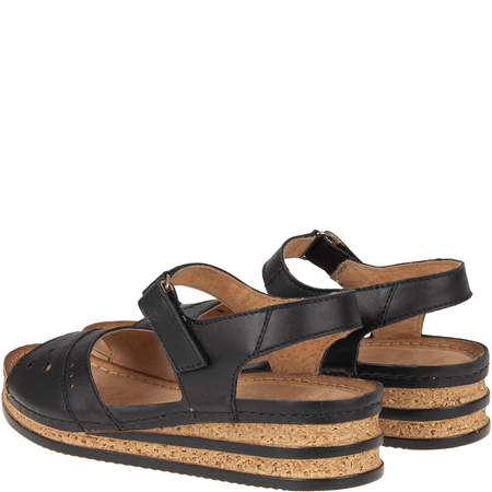 Sandały damskie skórzane Syrena SOT 433 czarne