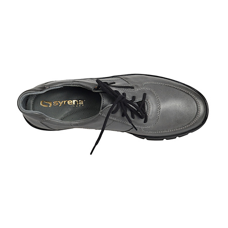 Półbuty damskie skórzane marki SYRENA SST 1749 P grafit