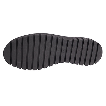 Trzewiki damskie skórzane ocieplane Syrena Komfort SH 522 czarne