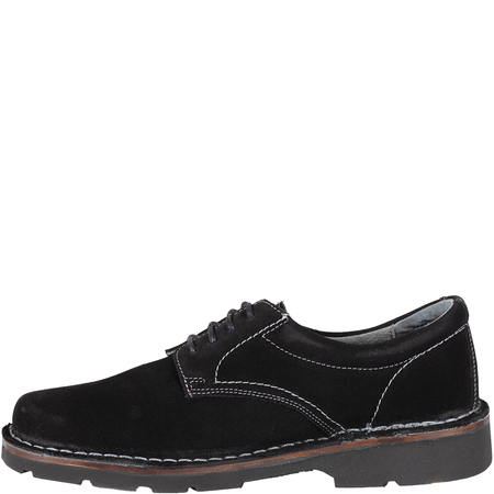 Wygodne skórzane półbuty męskie marki Syrena SH 808 czarne