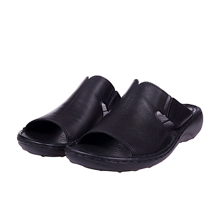 Klapki damskie skórzane Stella 663 czarne