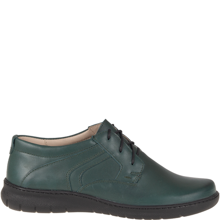 Skórzane półbuty damskie marki Syrena SR 819 zielone