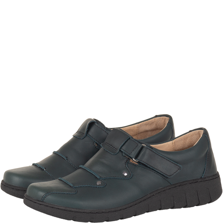 Półbuty Syrena SH 780-2S zielone - wygodne buty na rzepy