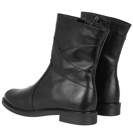 Czarne botki damskie skórzane - Syrena SE 220P
