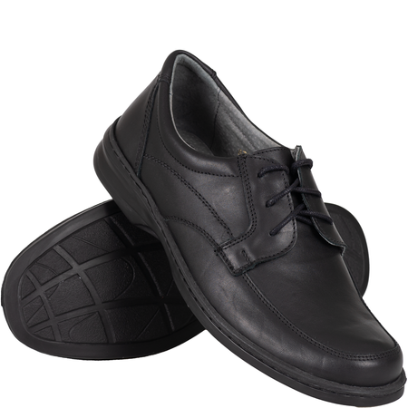 Półbuty męskie Syrena SH 870 - skóra naturalna, komfortowe