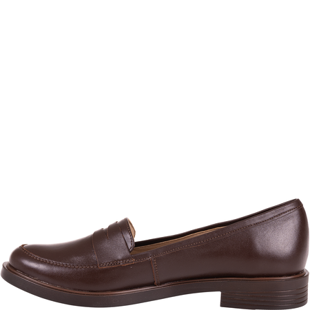 Półbuty damskie mokasyny skórzane Syrena SE 0052P brązowe