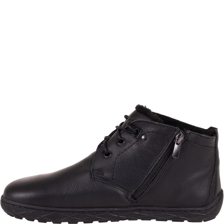 Botki barefoot marki Syrena SH 501P czarne - skóra naturalna