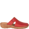 Klapki damskie skórzane Syrena SST 664 w kolorze czerwonym