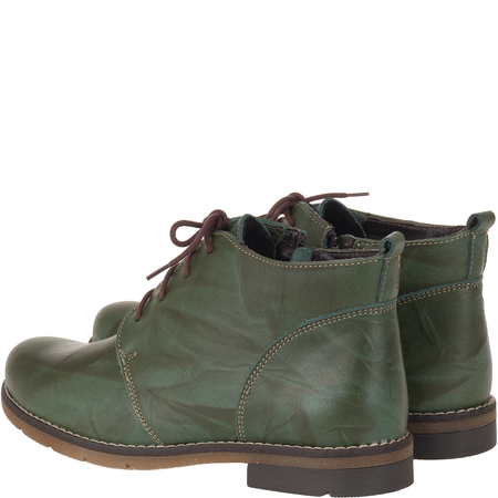 Botki damskie zimowe marki Syrena SST 4000/D zielone