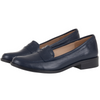 Półbuty damskie mokasyny skórzane Syrena SE 0052P granatowe