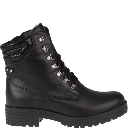 Botki damskie Syrena SST 4064 czarne - skóra naturalna