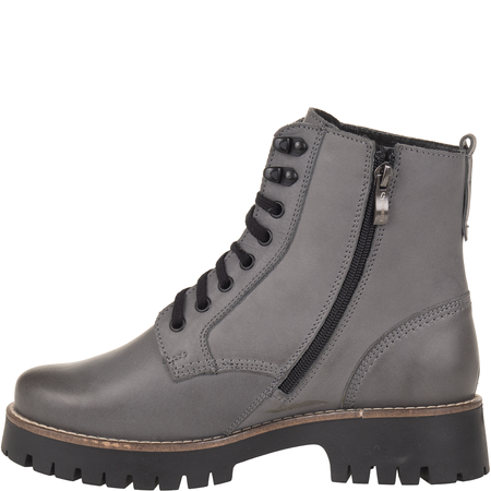 Modne botki damskie Syrena SST 4096 grafit skóra naturalna