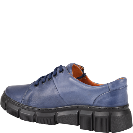 Niebieskie półbuty skórzane damskie marki Syrena SST 1770