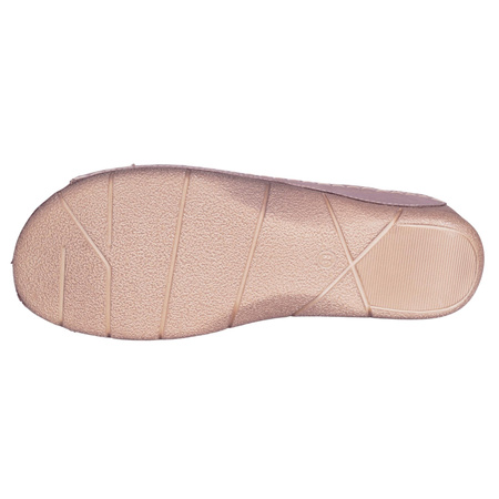 Klapki damskie skóra naturalna SYRENA S 22232 beż