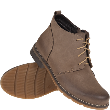 Botki damskie zimowe marki Syrena SST 4000/D oliwka