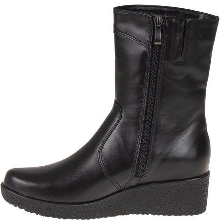 Wygodne botki damskie skórzane Syrena SWB K-223 czarne