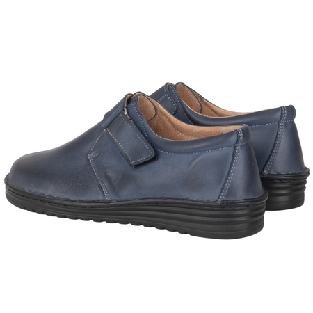 Półbuty damskie na rzepy SOT 069/M granatowe marki Syrena