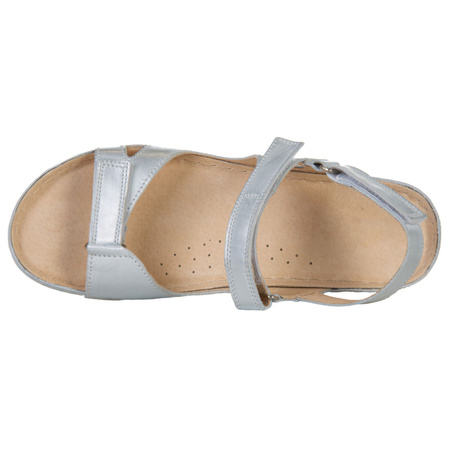 Komfortowe sandały damskie skórzane Syrena SST 866 białe