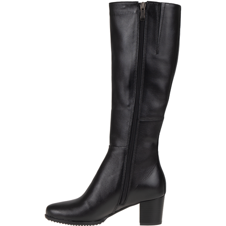 Czarne kozaki ze stretchem Syrena SWB K-269 skórzane