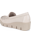 Skórzane mokasyny damskie Syrena SLA 989 kremowe