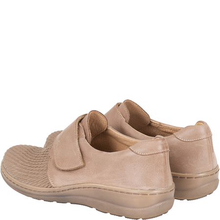 Półbuty damskie na haluksy tęgość H - Syrena SH 382 beż