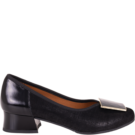 Czółenka damskie skórzane Syrena SGO 1932 czarne