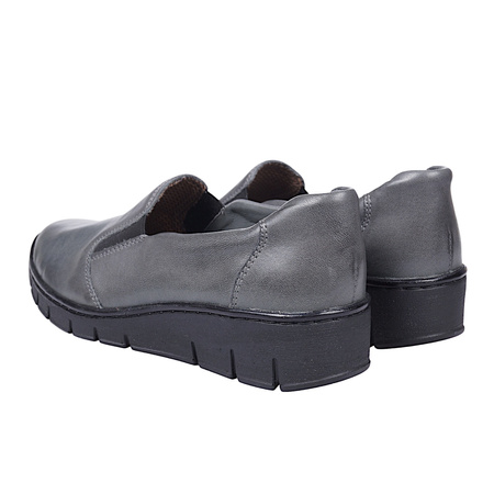 Półbuty damskie skórzane Syrena SST 1751 grafit