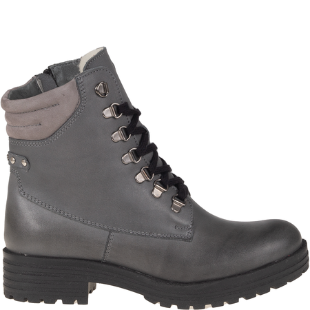 Botki damskie Syrena SST 4064 grafit - skóra naturalna