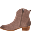Modne botki damskie Syrena SE KO-07 cappuccino skóra welurowa