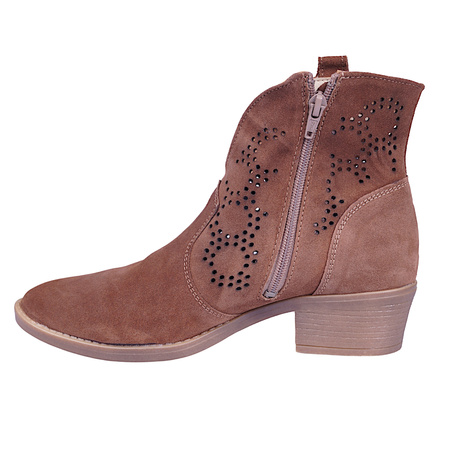 Kowbojki damskie zamszowe skóra naturalna Syrena SOP 612 rude