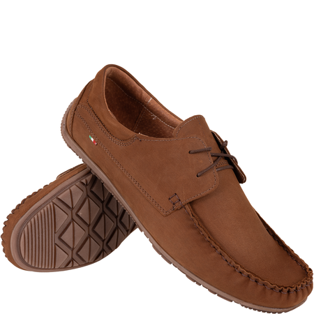 Rude mokasyny męskie Syrena SI 361A-852 - skóra naturalna