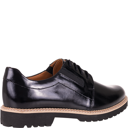 Syrena SGO 1104 czarne półbuty damskie - skóra naturalna