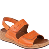 Sandały skórzane damskie marki Syrena SST 993 pomarańczowe
