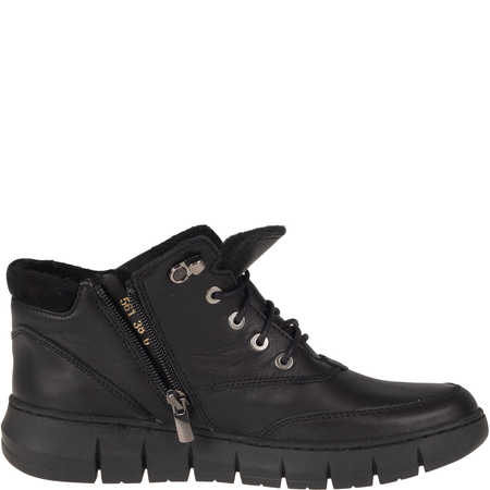 Botki damskie skórzane Syrena SH 561 czarne | Polska marka