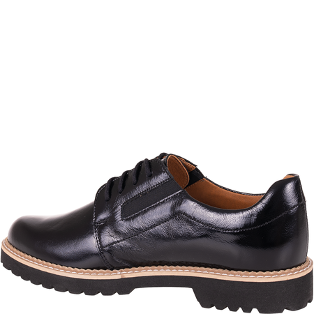 Syrena SGO 1104 czarne półbuty damskie - skóra naturalna