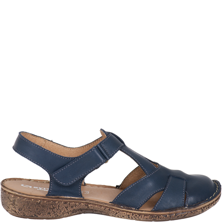 Sandały skórzane Syrena SH 152 granatowe | Wygoda i styl