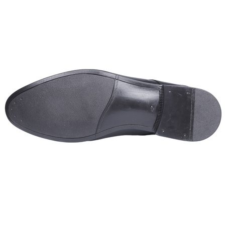 Półbuty wizytowe męskie skóra naturalna marki Syrena SE 920 czarne