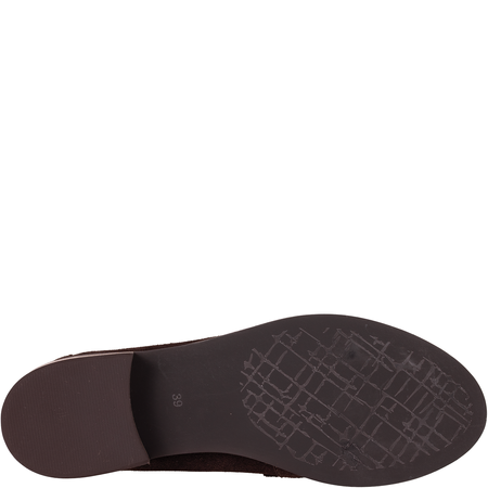 Mokasyny damskie Syrena SE P-287 czekolada skóra zamszowa