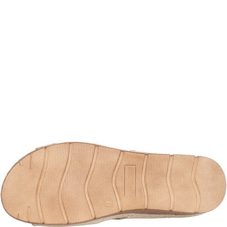 Klapki damskie skórzane Syrena SST 908/K beżowo-złote