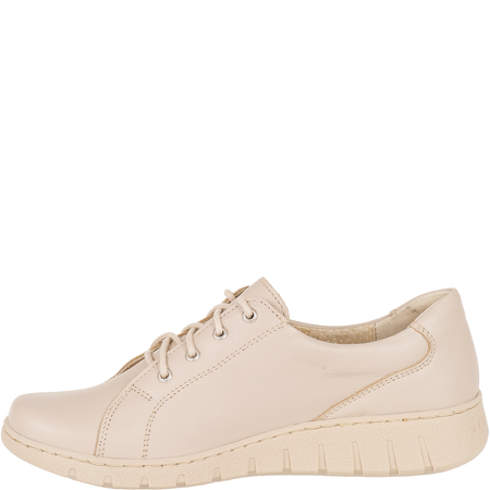 Półbuty damskie marki Syrena SH 429 ecru - Skóra naturalna