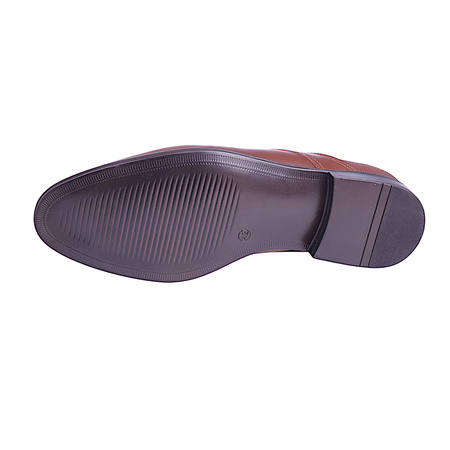 Półbuty wizytowe męskie skórzane w kolorze brązowym Syrena SE 0935