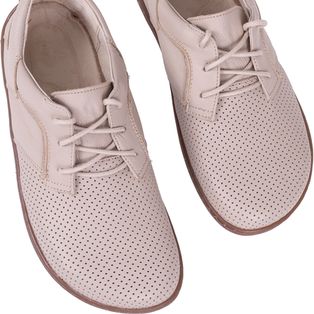 Półbuty damskie marki Syrena SH 715-2B ecru - Skóra naturalna